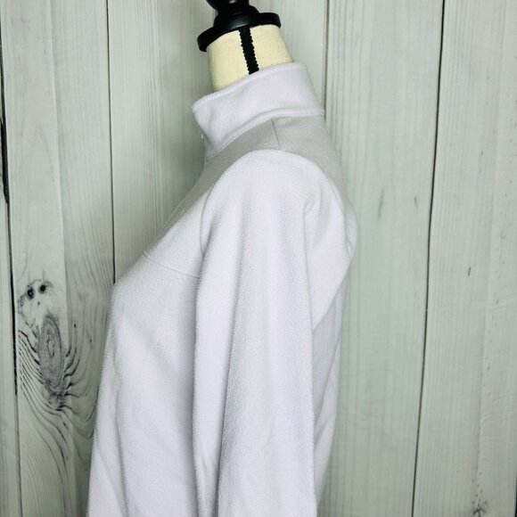 North Face Sweatshirt Womens Sz S Light Purple Fleece 1/4 Zip Pullover Outdoor - Picture 5 of 9